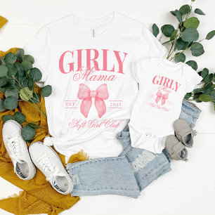 Preppy Coquette Personlig Girly Mamma Mini Rosa T Shirt