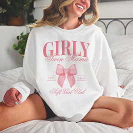 Preppy Coquette Twin Mamma Anpassningsbar Girly Ma T Shirt