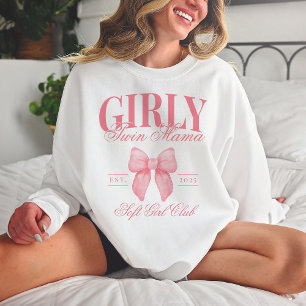 Preppy Coquette Twin Mamma Anpassningsbar Girly Ma T Shirt