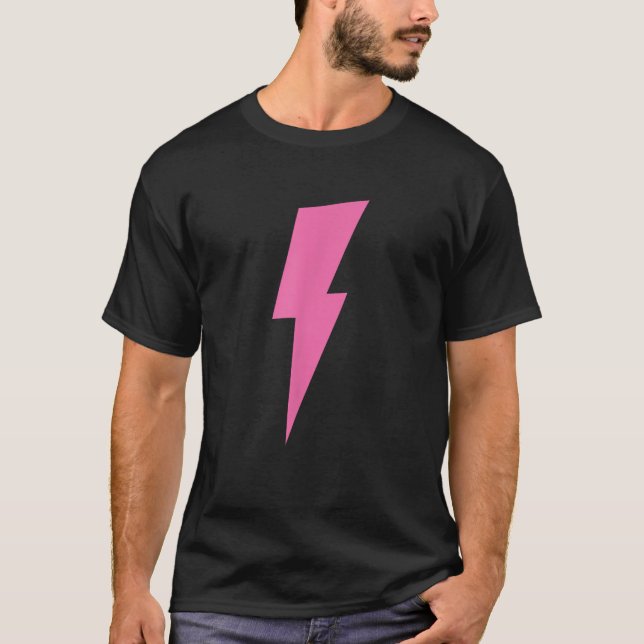 Preppy Cute Rosa Bolt T Shirt (Framsida)