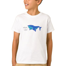 Preppy Cute Whale Hej T-Shirt