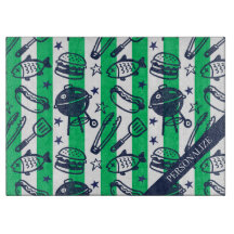 Preppy Dad Grilling Pattern – BBQ Doodles (Stripe)