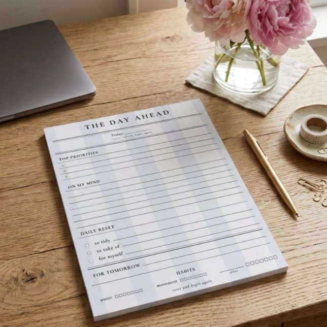 Preppy Daily Planner | Calm Date Ahead  Anteckningsblock (Skapare uppladdad)