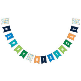 Preppy Dinosaur Silhouette Birthday Banner Vimplar