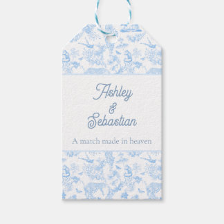 Preppy Djungel Chinoiserie Toile Presentetikett