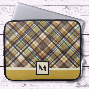 Preppy Earth Tones Play Laptop Fodral