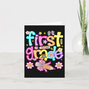 Preppy First Klass Back to school 1st Klass Girl B Kort