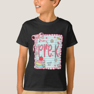 Preppy Förskola Tillbaka Till Skolan Coquette Bow T Shirt