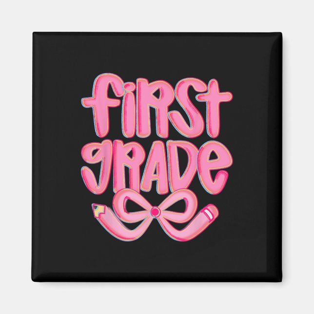 Preppy första klass tillbaka till skolan Coquette  Magnet (Framsidan)