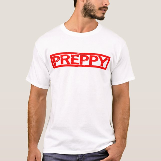 Preppy Frimärke T Shirt (Framsida)