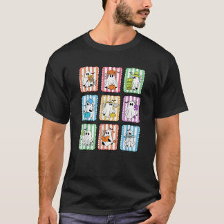 Preppy Ghost Reading Bokar Teacher Halloween Libra T Shirt
