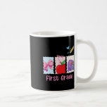 Preppy Girly Back To School Hello First Grade Teac Kaffemugg<br><div class="desc">Preppy Girly Back To School Hello First Grade Teacher</div>