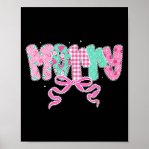 Preppy God jul Coquette Snöre Cute Girls Wo Poster