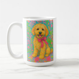 Preppy Golden Doodle Kaffemugg