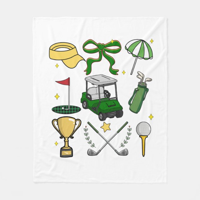 Preppy Golf Coquette Fleecefilt (Framsidan)