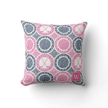 Preppy Golf Damask - Bollar & Klubbor Navy & Hetro