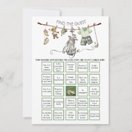 Preppy Golf Find the Guest BINGO Inbjudningar