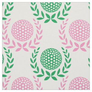 Preppy Golf Laurbanskans - Rosa & Grön Tyg