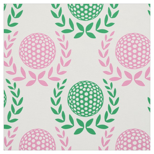 Preppy Golf Laurbanskans - Rosa & Grön Tyg (Provkarta)