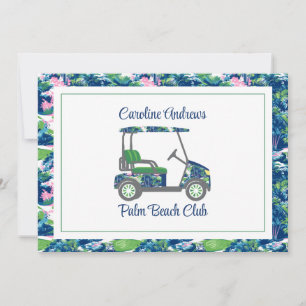 Preppy Golf Palm Beach Golfvagn Tack Kort