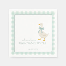 Preppy Goose Baby Shower Servetter