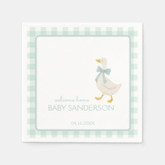 Preppy Goose Baby Shower Servetter