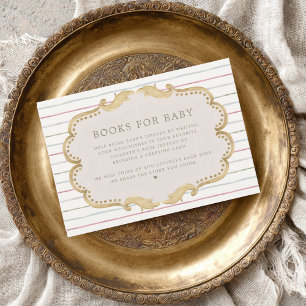 Preppy Grandmillennial-böcker för baby shower Tilläggskort