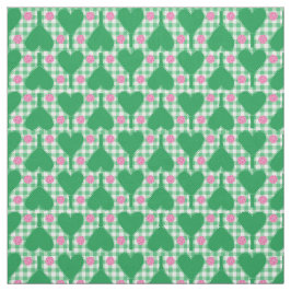 Preppy grön och rosa bröllopspickleball tyg