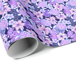 Preppy Handflatan Beach Print Lavender & Lila Turt Presentpapper