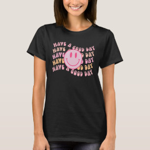 Preppy har Bra Rosa Smile Ansikte Aesthetic T Shirt