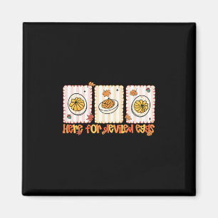 Preppy här för deviled eggs Thanksgiving män kvinn Magnet