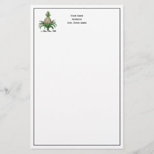 Preppy Heraldic Pineapple Jackar Arm Vapensköld Brevpapper