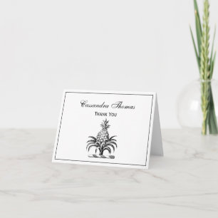 Preppy Heraldic Pineapple Jackar Arm Vapensköld Tack Kort