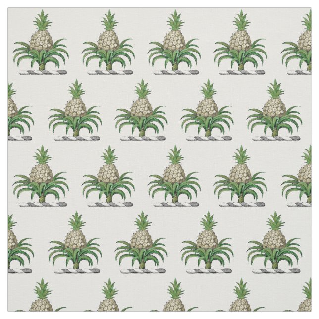 Preppy Heraldic Pineapple Jackar Arm Vapensköld Tyg (Provkarta)