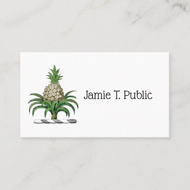 Preppy Heraldic Pineapple Jackar Arm Vapensköld Visitkort (Framsida)