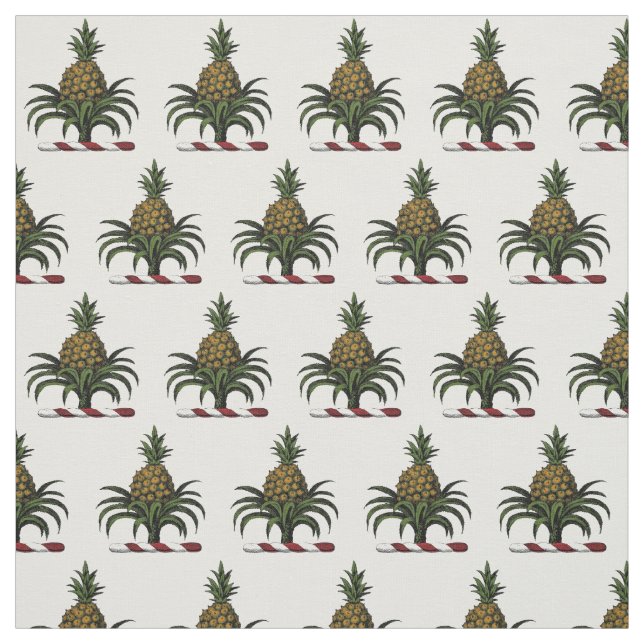 Preppy Heraldic Pineapple Vapensköld Färg WT Tyg (Provkarta)