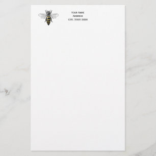 Preppy Heraldic Vintage Bee #2 Jackar Arm C Brevpapper