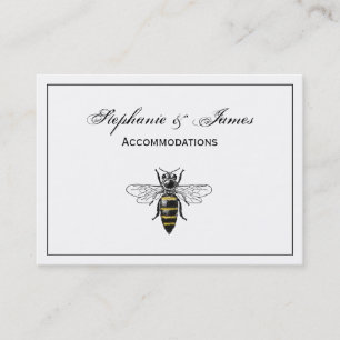 Preppy Heraldic Vintage Bee #2 Jackar Arm C Visitkort