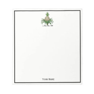 Preppy Heraldisk Ananas Vapen Crest Anteckningsblock