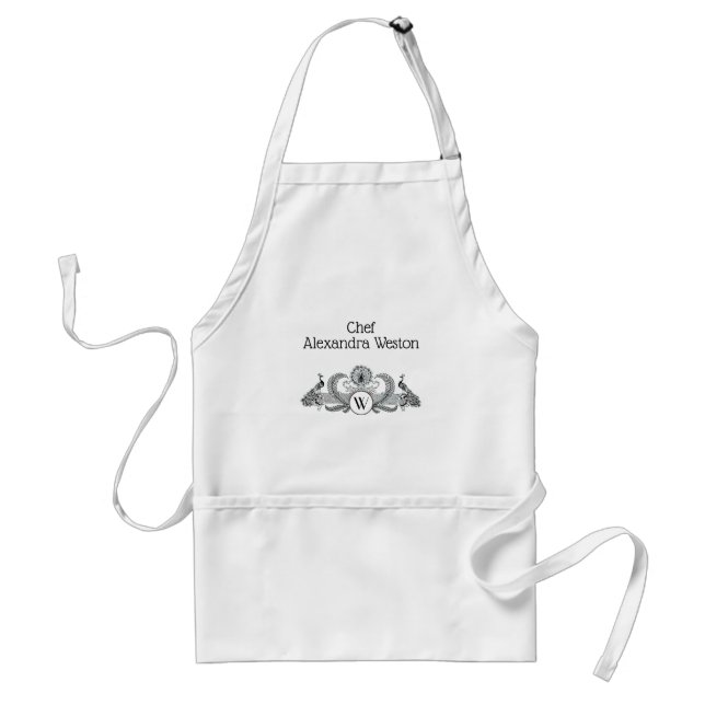 Preppy Heraldisk Ananas Vapen Crest Förkläde (Framsidan)