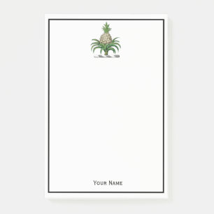 Preppy Heraldisk Ananas Vapen Crest Post-it Block
