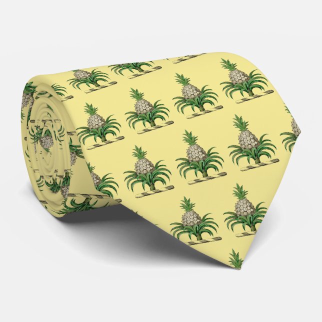 Preppy Heraldisk Ananas Vapen Crest Slips (Rullad)