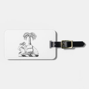Preppy Heraldisk Kamel Palmetto Vapenrock Bagagebricka