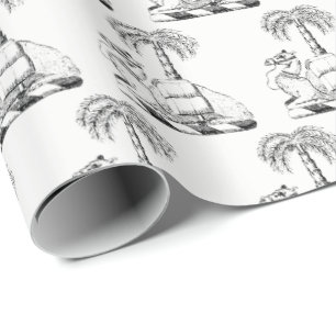 Preppy Heraldisk Kamel Palmetto Vapenrock Presentpapper