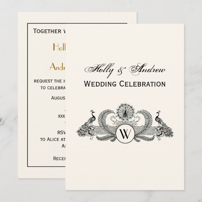 Preppy Heraldisk Pineapple Vapen Crest Inbjudningar (Fram/baksida)