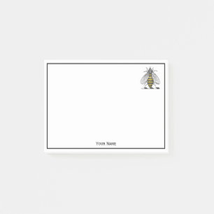 Preppy Heraldisk Vintage Bie Vapen Emblem C Post-it Block