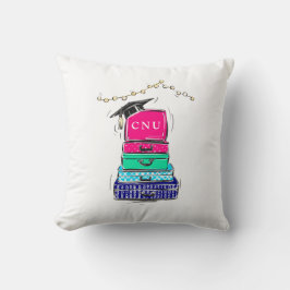 Preppy High School Studenten College Suitcase Kudde