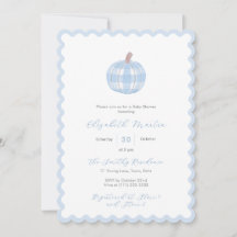 Preppy höstpumpa baby boy shower