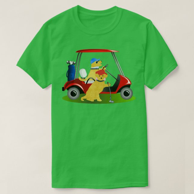 Preppy Hundar Golf T Shirt (Design framsida)