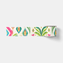 Preppy Ikat Tropisk Palm Boho Chic
